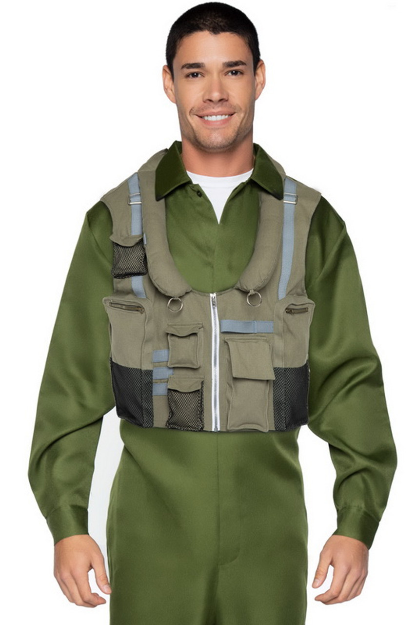 Amazon.com: Party City Top Gun: Maverick Flight Costume for Men, Halloween,  Olive Green, Standard Size, Jumpsuit with Zipper : Clothing, Shoes & Jewelry
